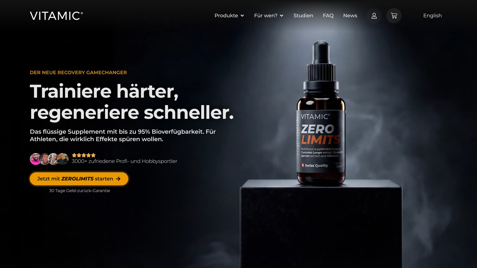 VITAMIC, Shop und Landing Pages